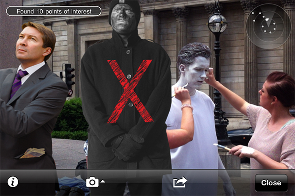 living statue