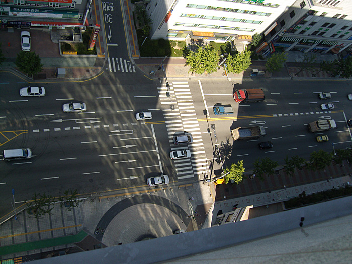city street in Korea
