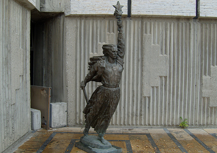 communist statue in Skopje