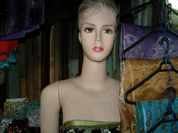 shop dummy in Skopje bazaar