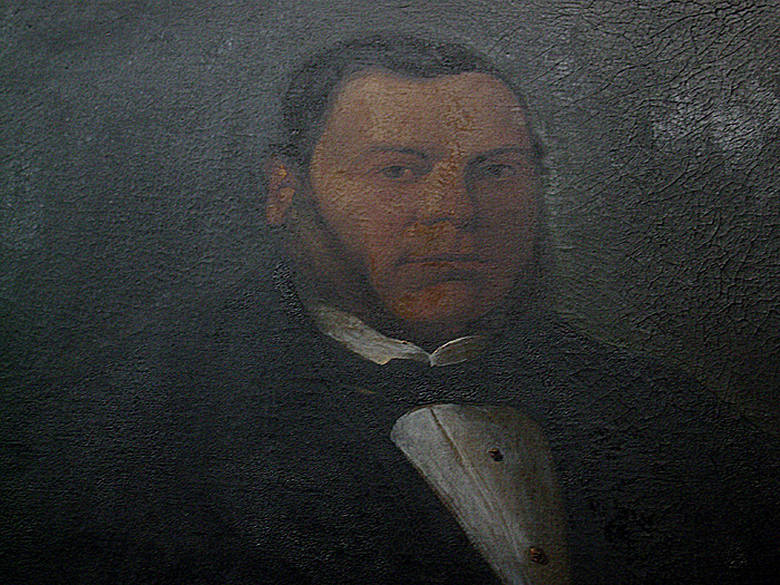 damaged painting