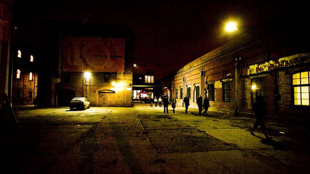 lodz at night